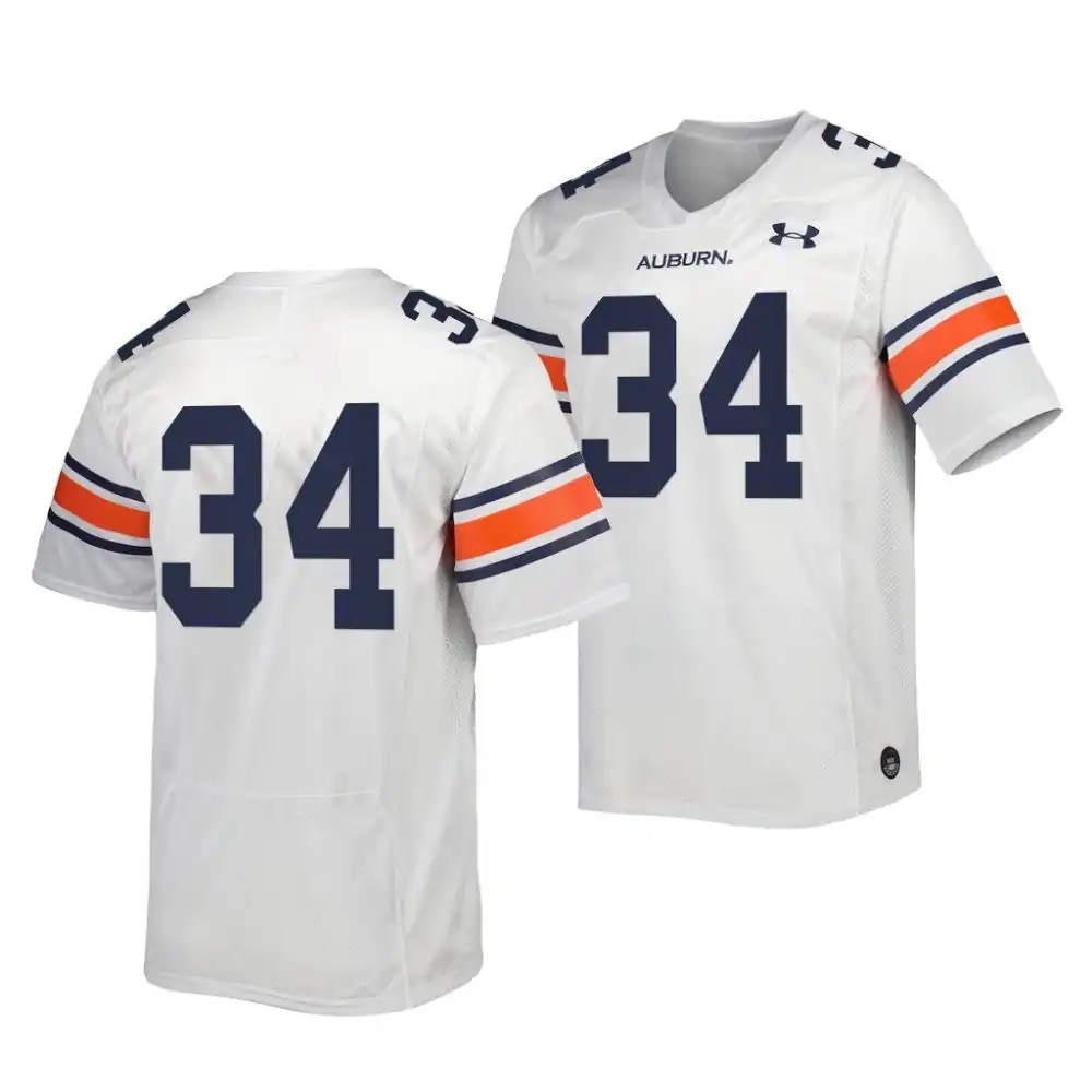 Bo Jackson Auburn Tigers Men's #34 Premier White Stitched College Limited Football Jersey 2412WDVX3