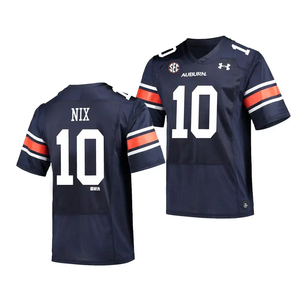 Bo Nix Auburn Tigers Men's #10 Navy Stitched College Alumni Football Jersey 2412BCBL2