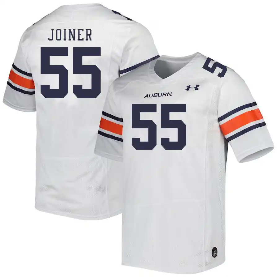 Bradyn Joiner Auburn Tigers Men's #55 Stitched College White Football Jersey 2412ZQRX6