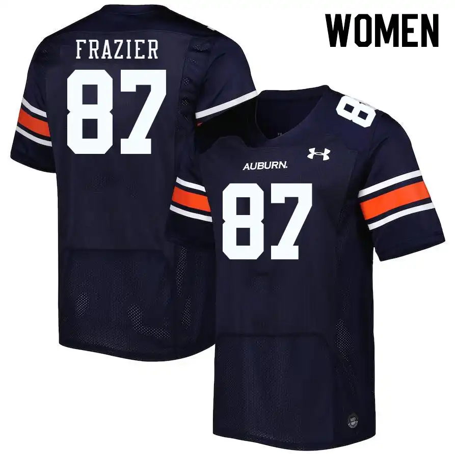 Brandon Frazier Auburn Tigers Women's #87 Stitched College Navy Football Jersey 2412OTXI4