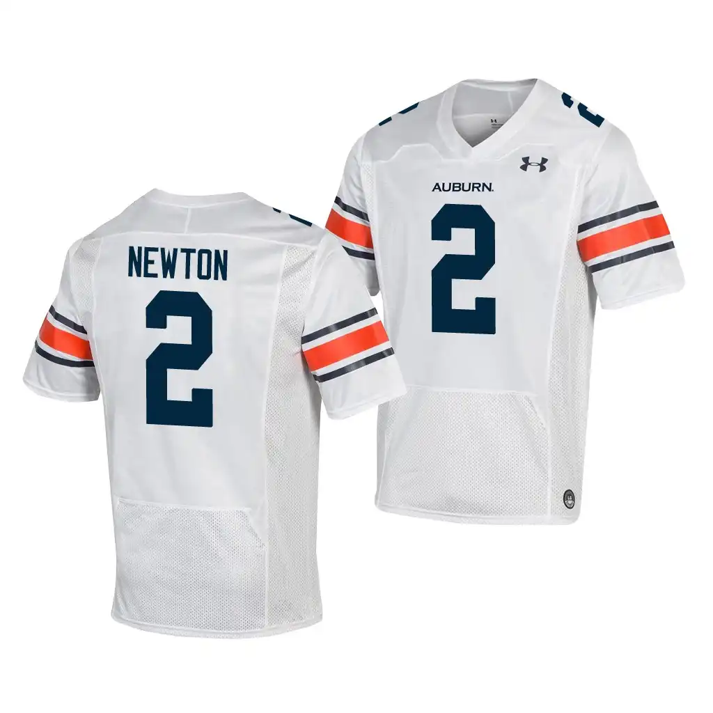 Cam Newton Auburn Tigers Men's #2 White Stitched College Football Jersey 2412UPDR8