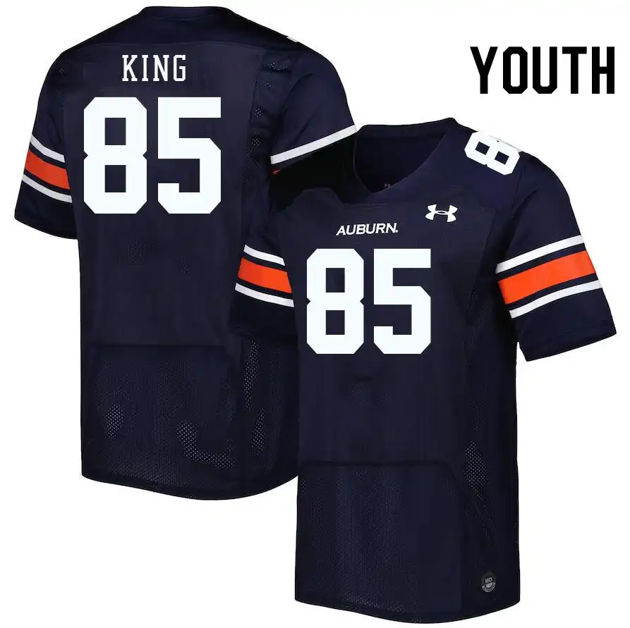 Cam'Ron King Auburn Tigers Youth #85 Stitched College Navy Football Jersey 2412LYTS0