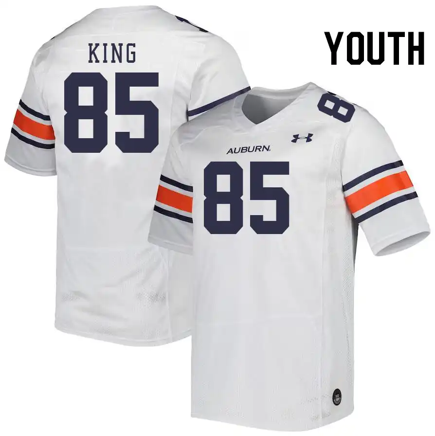 Cam'Ron King Auburn Tigers Youth #85 Stitched College White Football Jersey 2412FYVD6