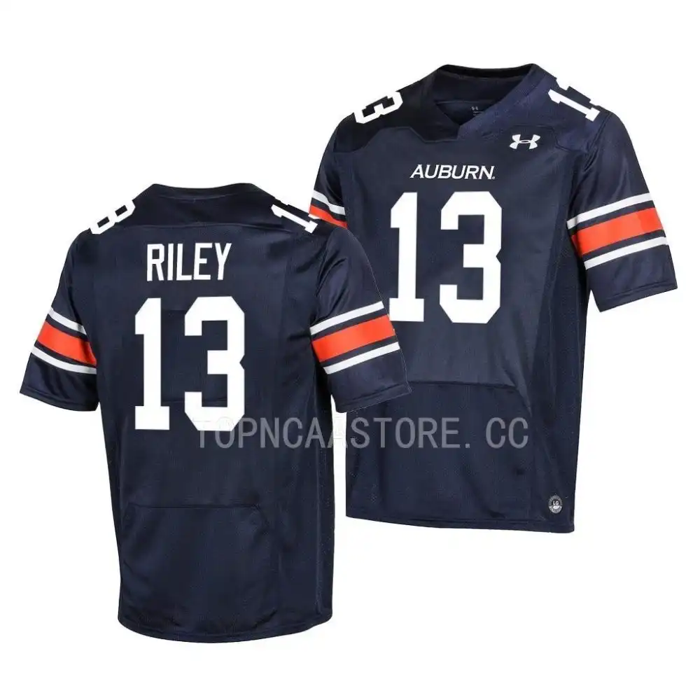 Cameron Riley Auburn Tigers Men's #13 2022 Stitched College Navy Football Jersey 2412AEYL4