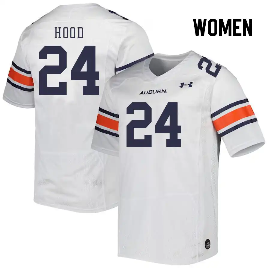 Colton Hood Auburn Tigers Women's #24 Stitched College White Football Jersey 2412SVVV7