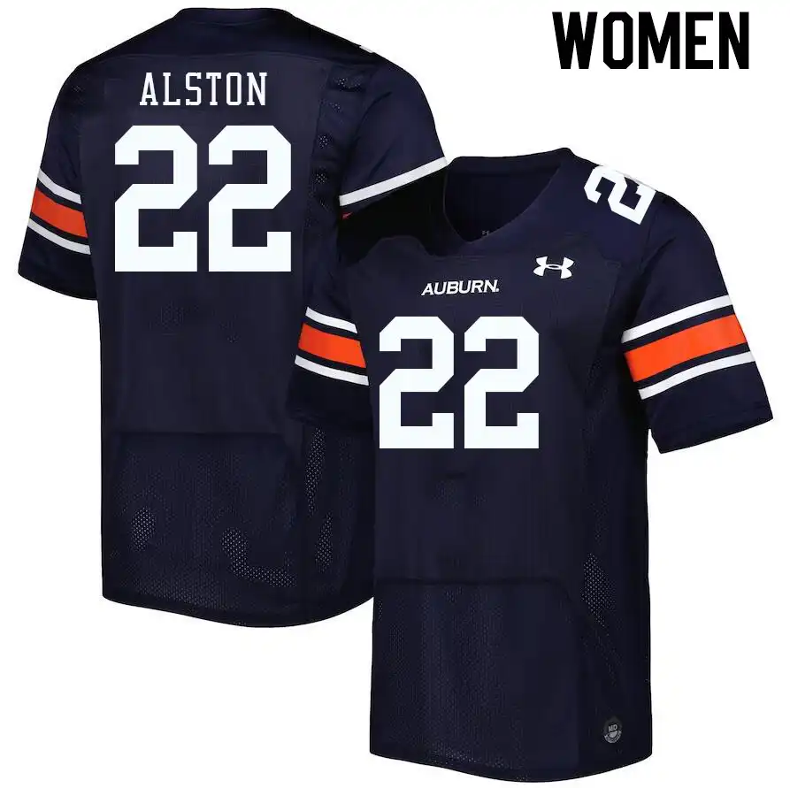 Damari Alston Auburn Tigers Women's #22 Stitched College Navy Football Jersey 2412GLOA0