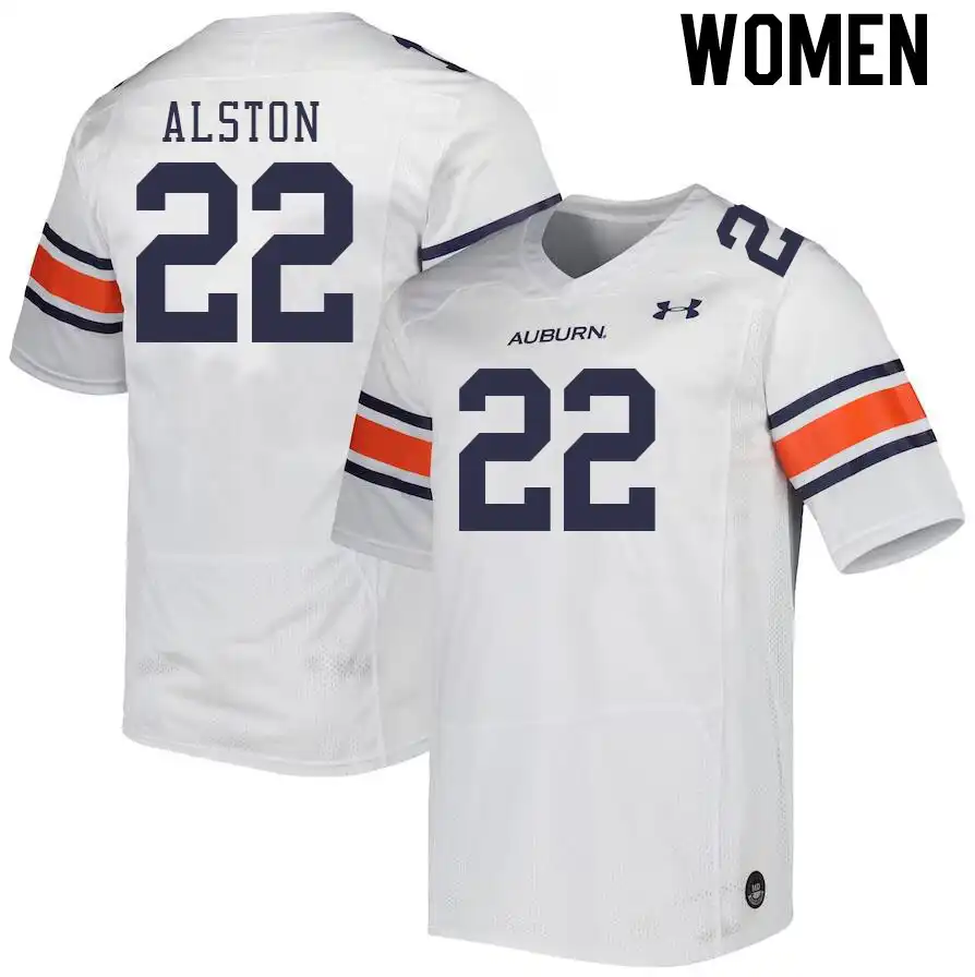 Damari Alston Auburn Tigers Women's #22 Stitched College White Football Jersey 2412LTEY7