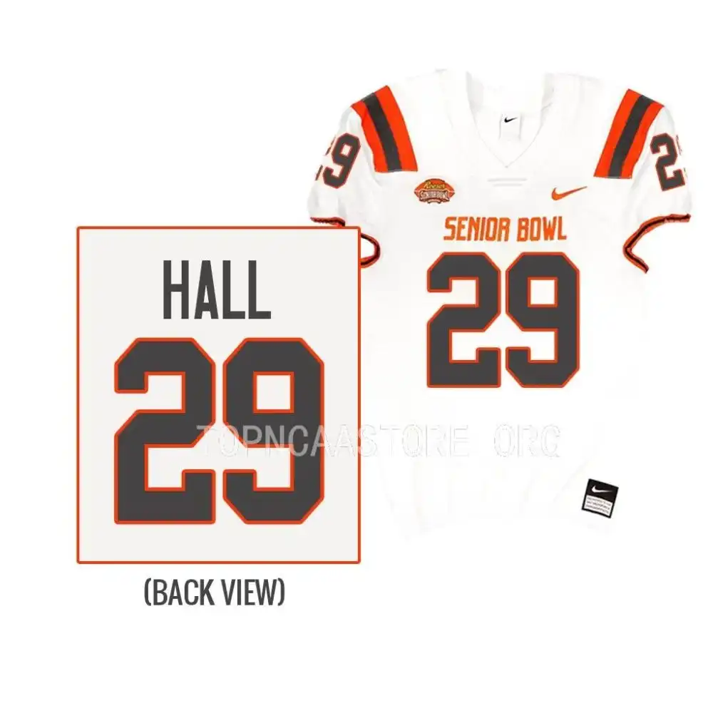 Derick Hall Auburn Tigers Men's #29 2023 Senior Bowl American Team Stitched College White Football Jersey 2412GBTJ0