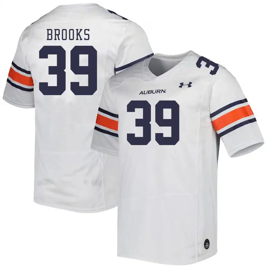 Dylan Brooks Auburn Tigers Men's #39 Stitched College White Football Jersey 2412OJRB0