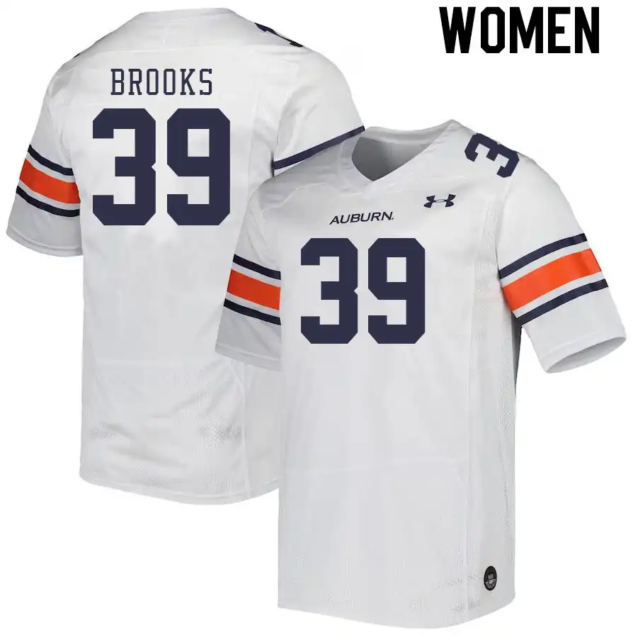 Dylan Brooks Auburn Tigers Women's #39 Stitched College White Football Jersey 2412ITFK5