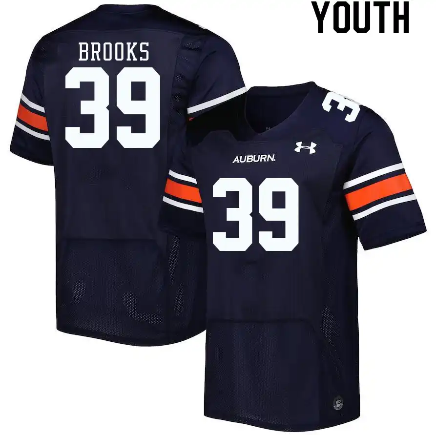 Dylan Brooks Auburn Tigers Youth #39 Stitched College Navy Football Jersey 2412WFQZ5