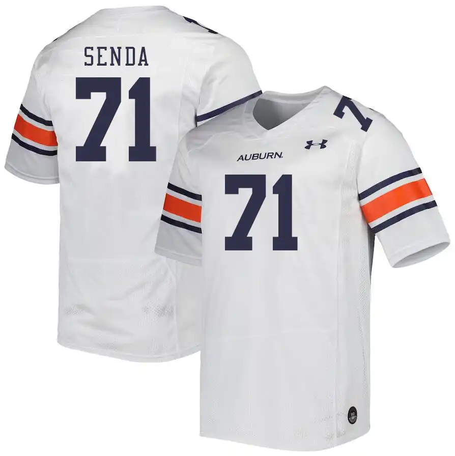 Dylan Senda Auburn Tigers Men's #71 Stitched College White Football Jersey 2412JQUN0