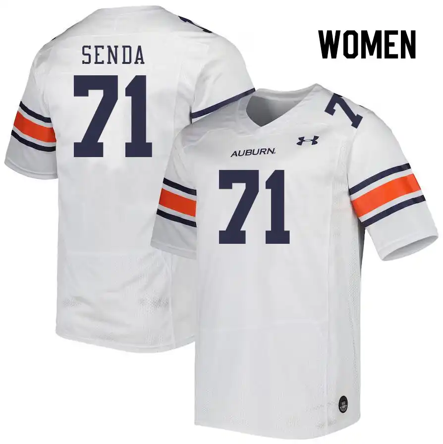 Dylan Senda Auburn Tigers Women's #71 Stitched College White Football Jersey 2412TYKF4