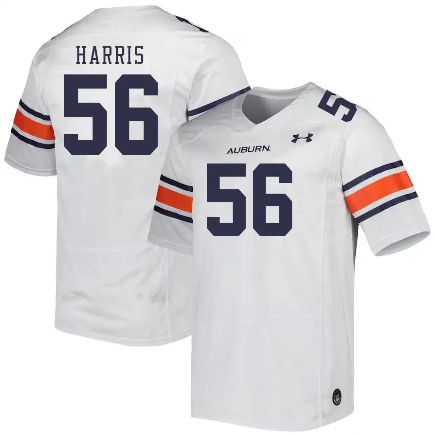 E.J. Harris Auburn Tigers Men's #56 Stitched College White Football Jersey 2412RYLG2