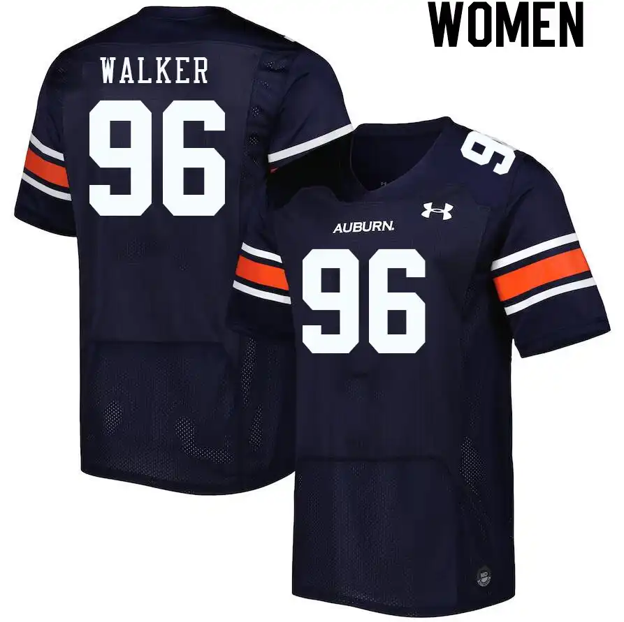 Garrison Walker Auburn Tigers Women's #96 Stitched College Navy Football Jersey 2412BFST3