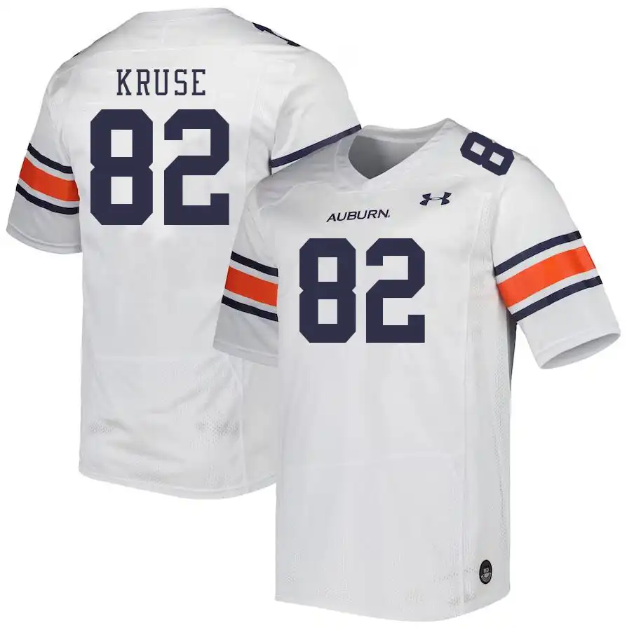 Jake Kruse Auburn Tigers Men's #82 Stitched College White Football Jersey 2412UBGC1