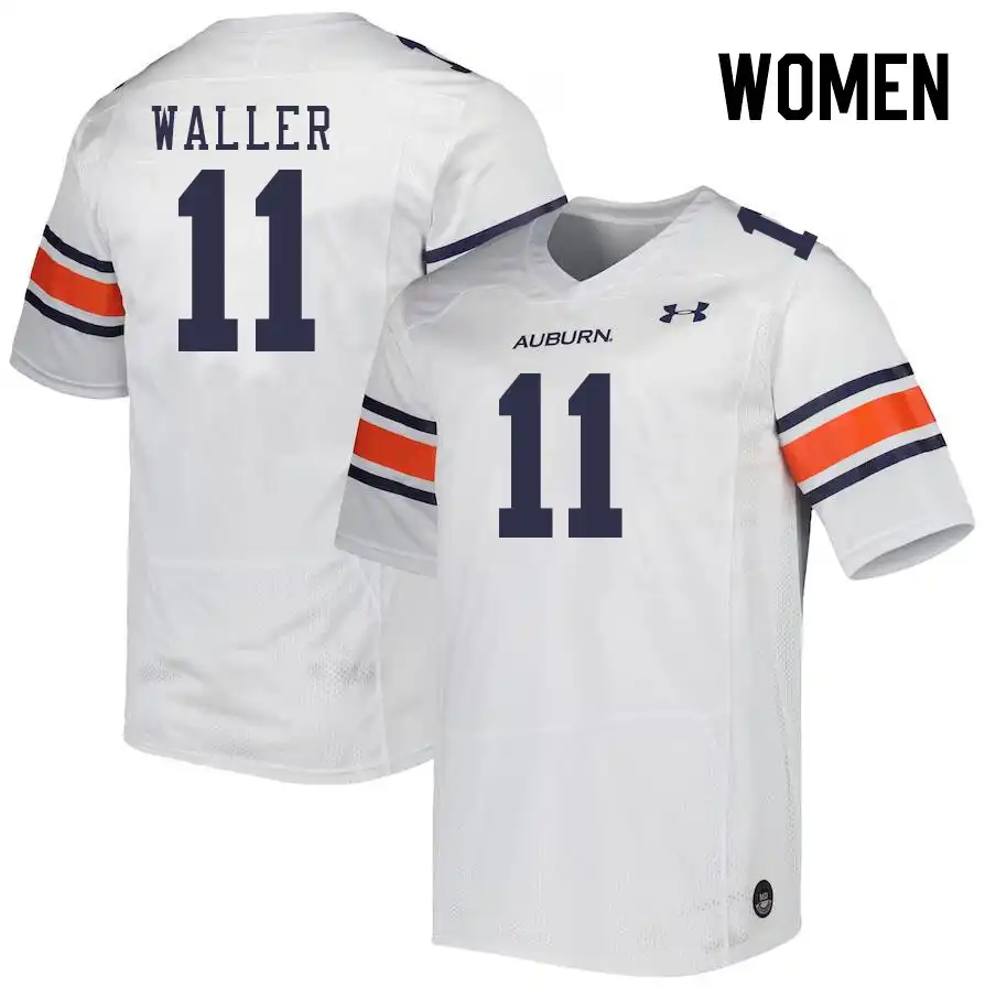 Jamonta Waller Auburn Tigers Women's #11 Stitched College White Football Jersey 2412WFNB6