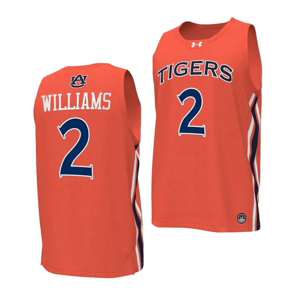 Jaylin Williams Auburn Tigers Men's #2 2023-24 Stitched College Orange Basketball Jersey 2412LXZM2