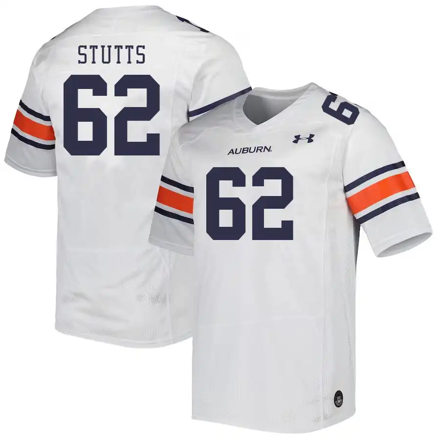 Kam Stutts Auburn Tigers Men's #62 Stitched College White Football Jersey 2412GPML8