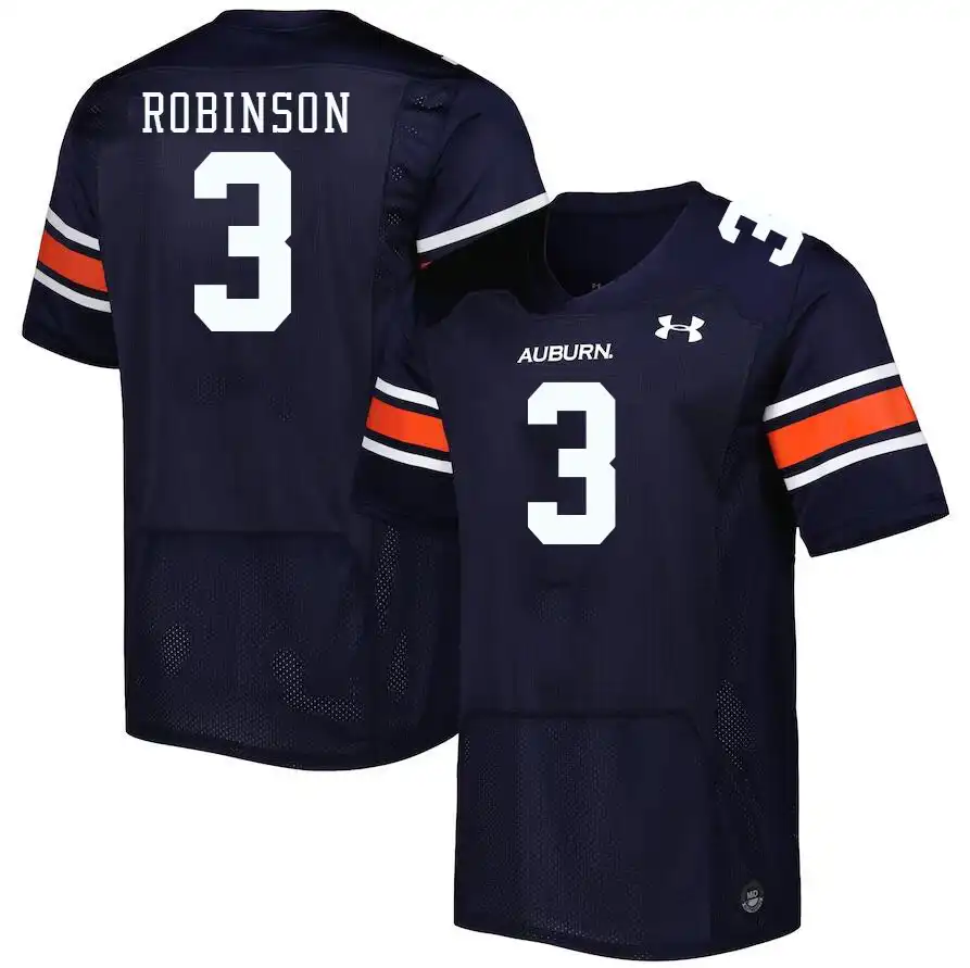 Laquan Robinson Auburn Tigers Men's #3 Stitched College Navy Football Jersey 2412MDDO2