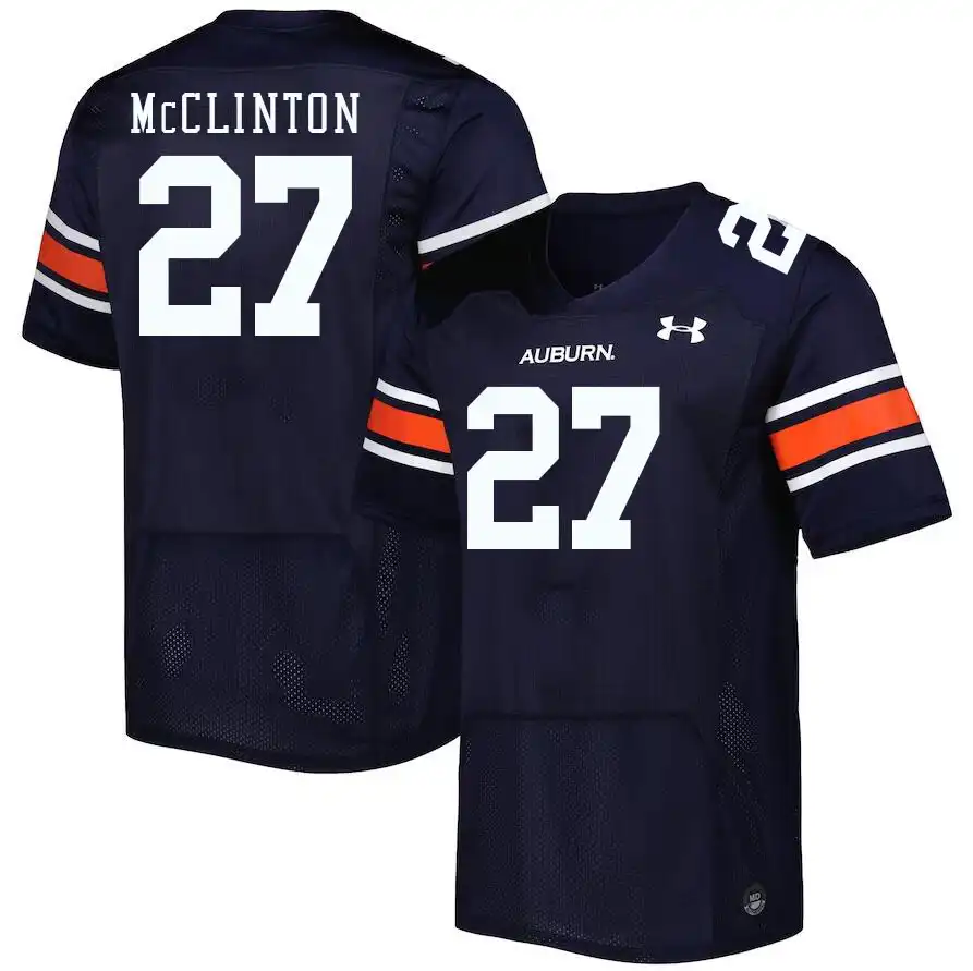 Mac McClinton Auburn Tigers Men's #27 Stitched College Navy Football Jersey 2412SINU4