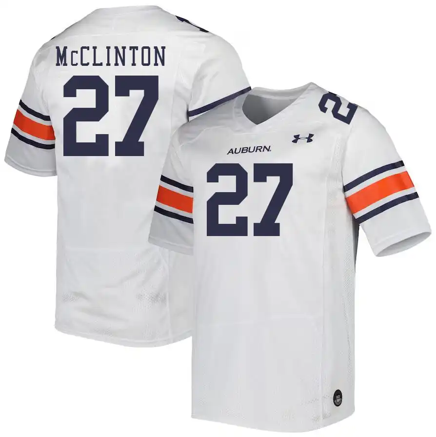 Mac McClinton Auburn Tigers Men's #27 Stitched College White Football Jersey 2412JPKS2