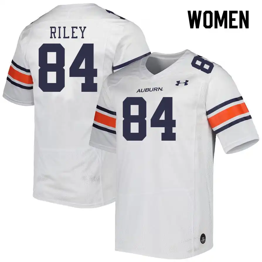 Micah Riley Auburn Tigers Women's #84 Stitched College White Football Jersey 2412YFDT2