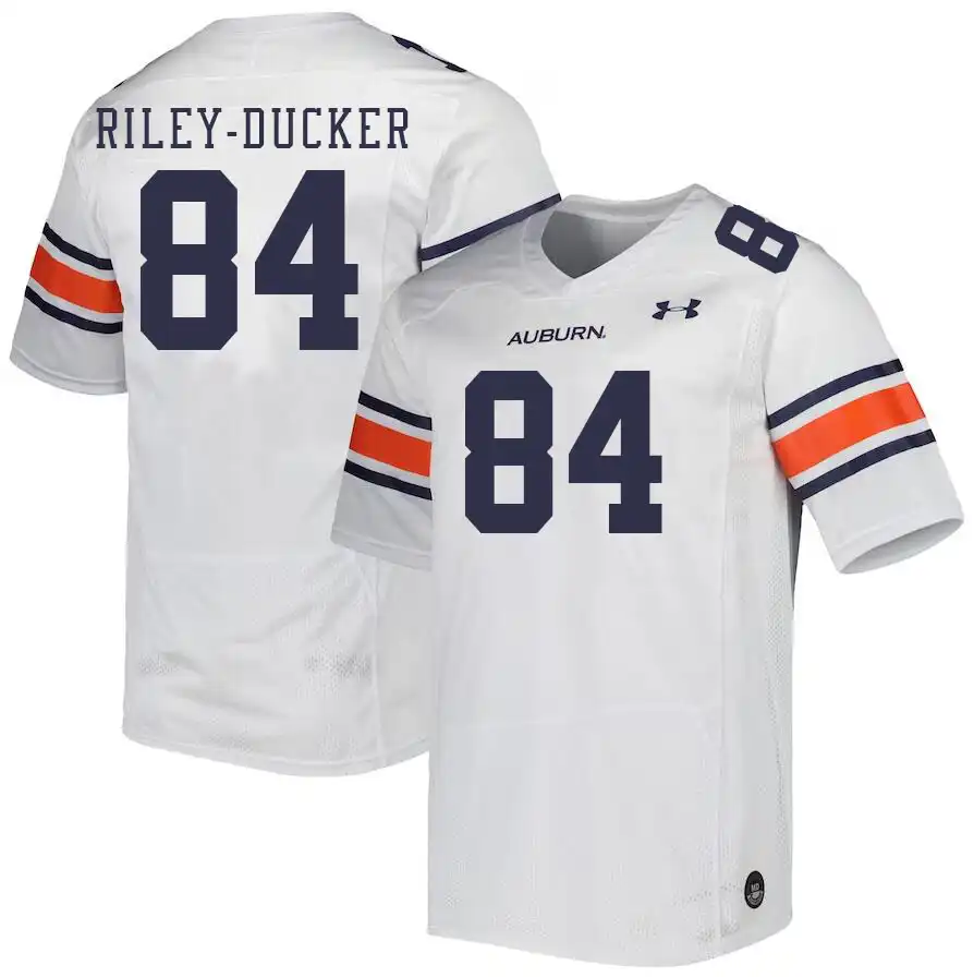 Micah Riley-Ducker Auburn Tigers Men's #84 Stitched College White Football Jersey 2412HXLD1