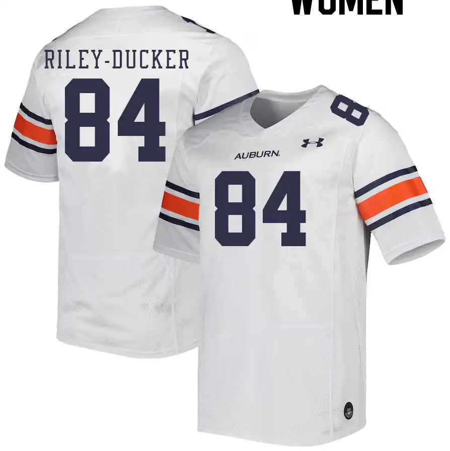 Micah Riley-Ducker Auburn Tigers Women's #84 Stitched College White Football Jersey 2412CIUX2