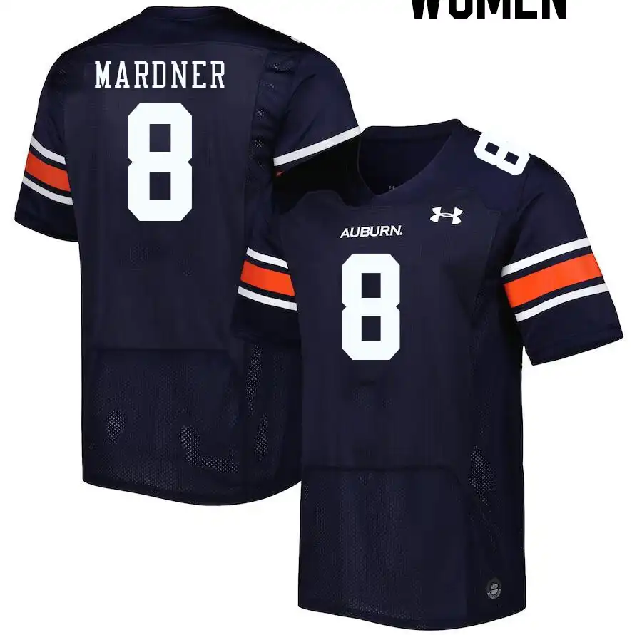 Nick Mardner Auburn Tigers Women's #8 Stitched College Navy Football Jersey 2412GRQV8