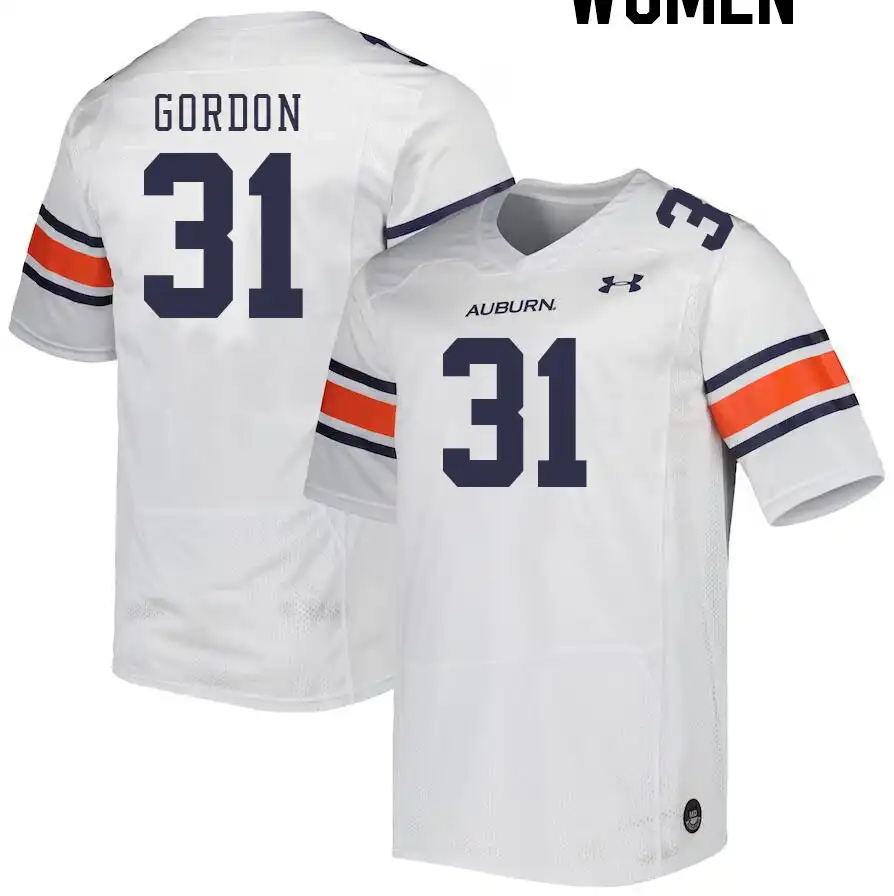 Powell Gordon Auburn Tigers Women's #31 Stitched College White Football Jersey 2412TLGF1