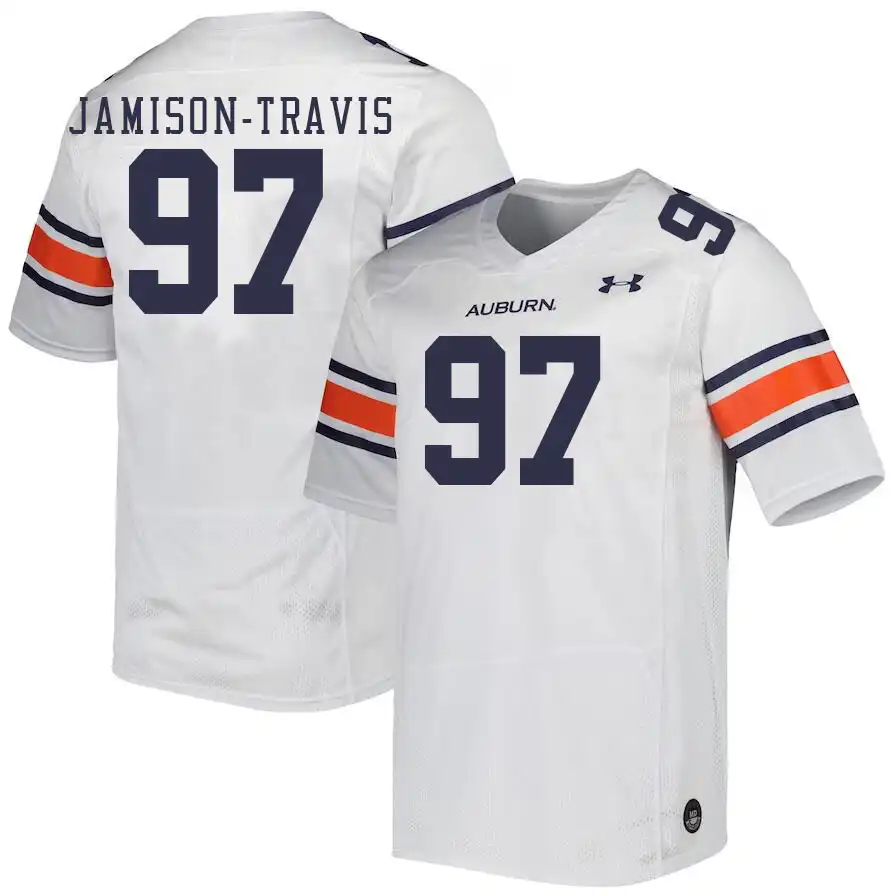 Quientrail Jamison-Travis Auburn Tigers Men's #97 Stitched College White Football Jersey 2412EWCH6