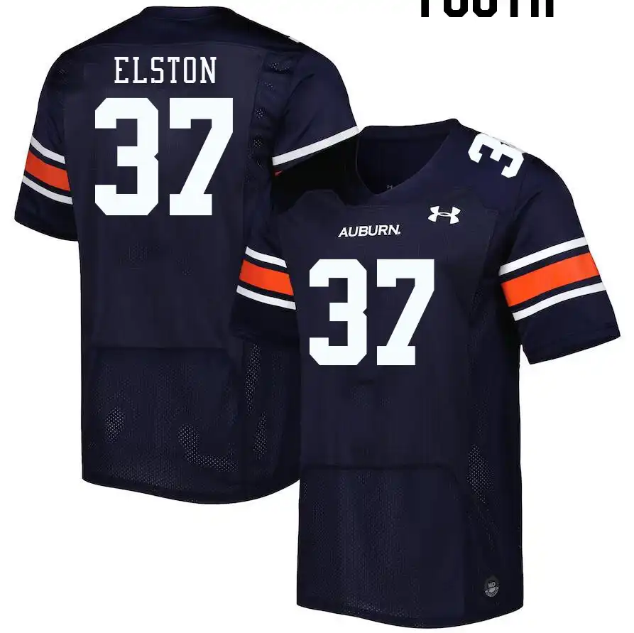 Rod Elston Auburn Tigers Youth #37 Stitched College Navy Football Jersey 2412GSUT2