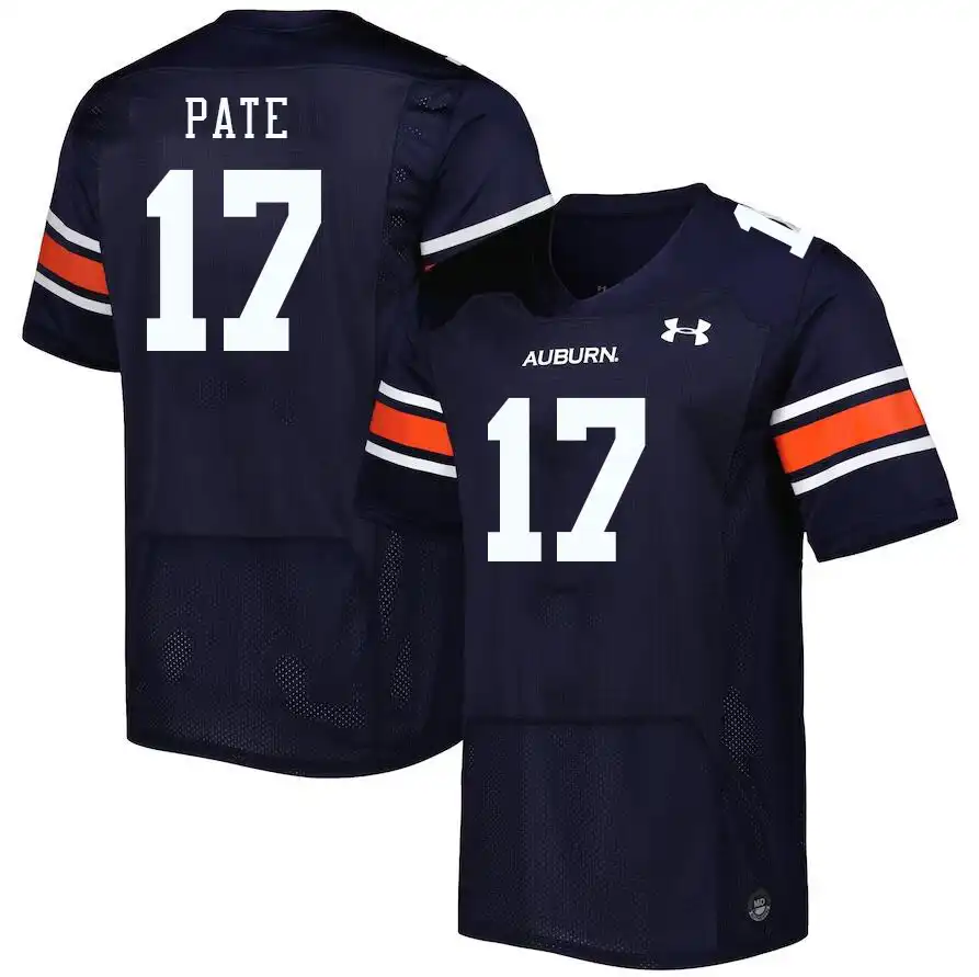 Sawyer Pate Auburn Tigers Men's #17 Stitched College Navy Football Jersey 2412PMEM5