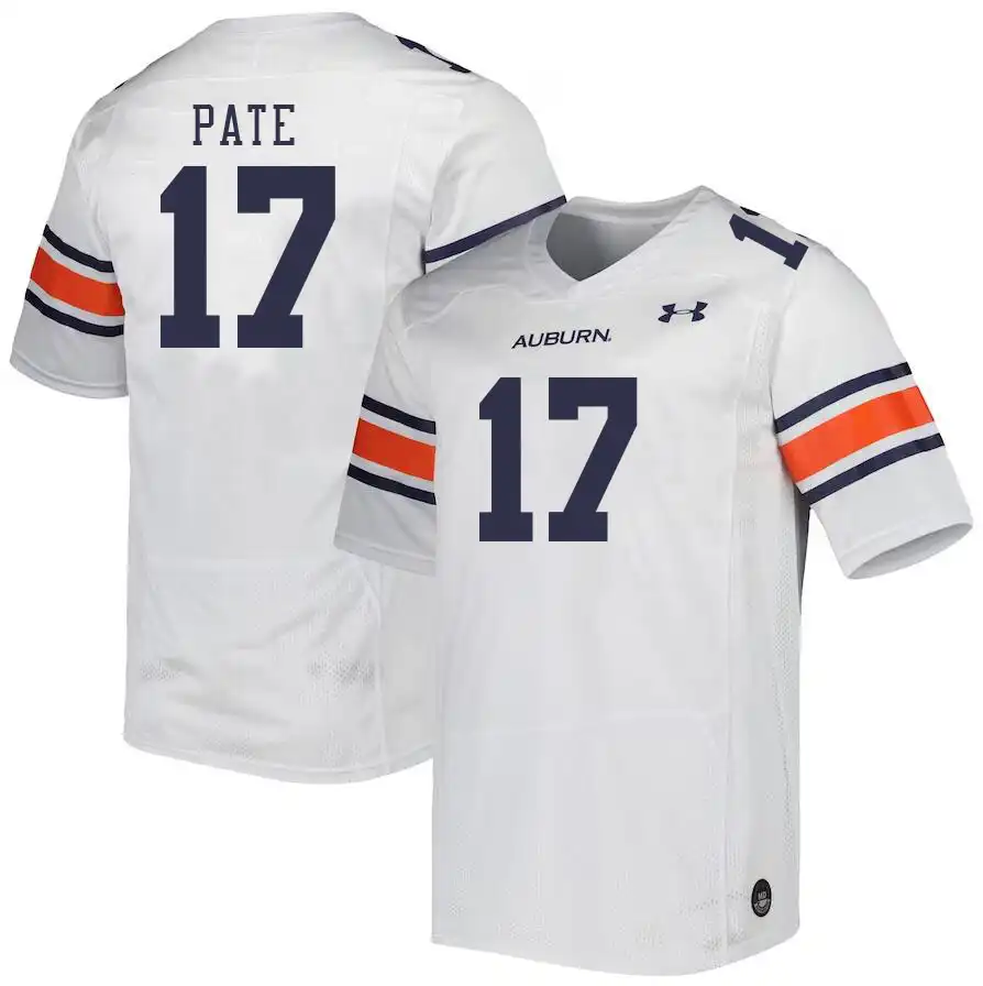 Sawyer Pate Auburn Tigers Men's #17 Stitched College White Football Jersey 2412PQEH8