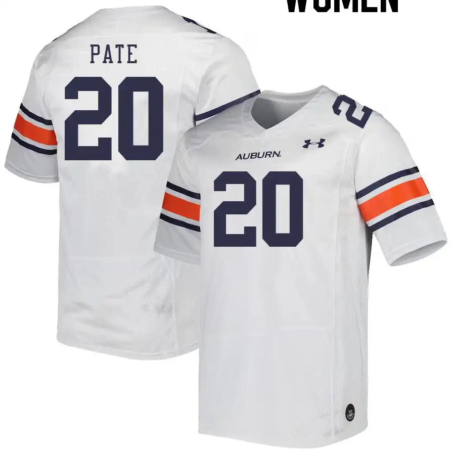 Sawyer Pate Auburn Tigers Women's #20 Stitched College White Football Jersey 2412UDUN2