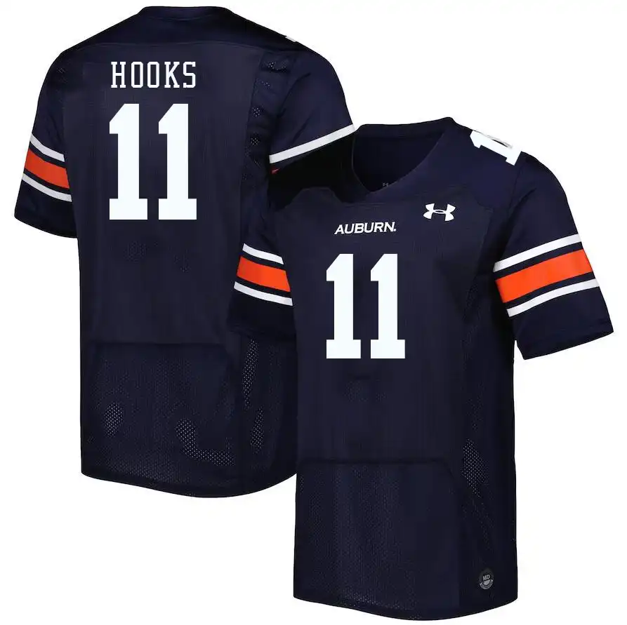 Shane Hooks Auburn Tigers Men's #11 Stitched College Navy Football Jersey 2412KQZO1