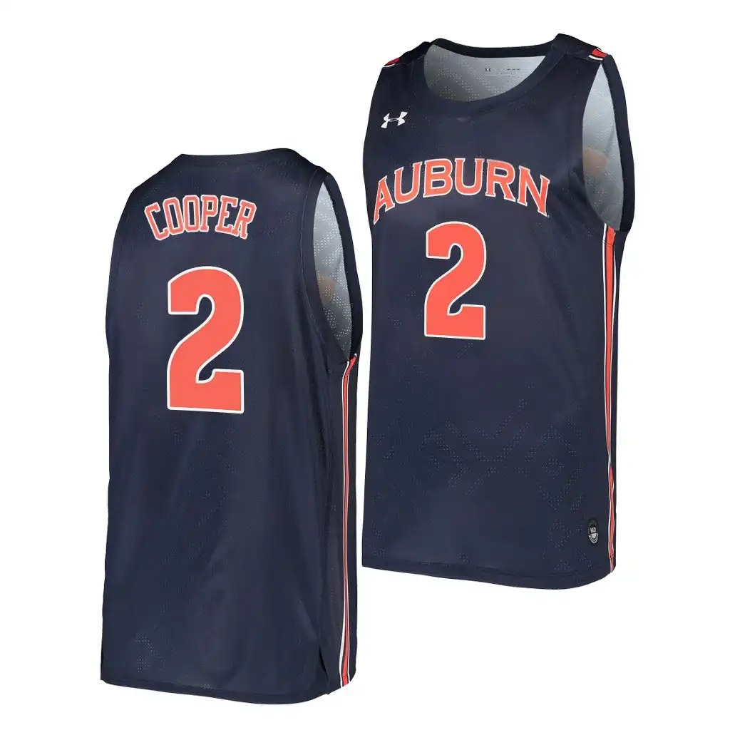 Sharife Cooper Auburn Tigers Men's #2 Navy Stitched College 2021 NBA Top Draft Basketball Jersey 2412IELQ1