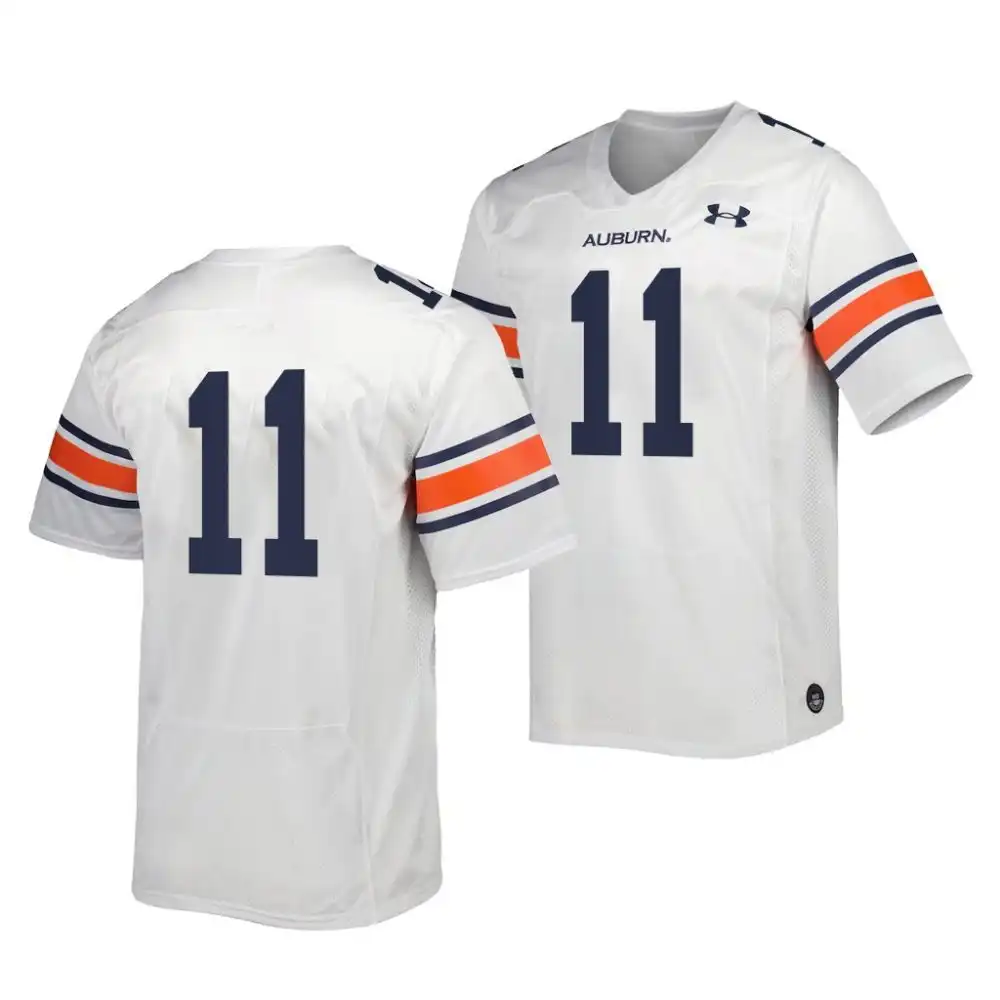 Shedrick Jackson Auburn Tigers Men's #11 Premier White Stitched College 2022 Limited Football Jersey 2412JIBF0