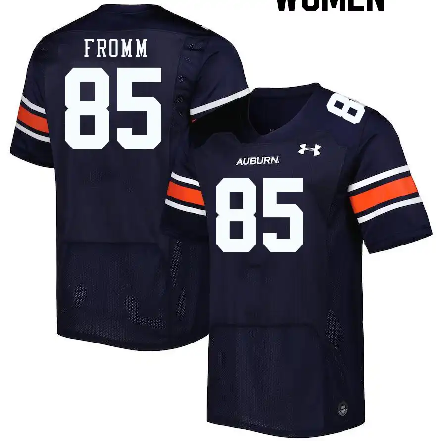 Tyler Fromm Auburn Tigers Women's #85 Stitched College Navy Football Jersey 2412RNAT7